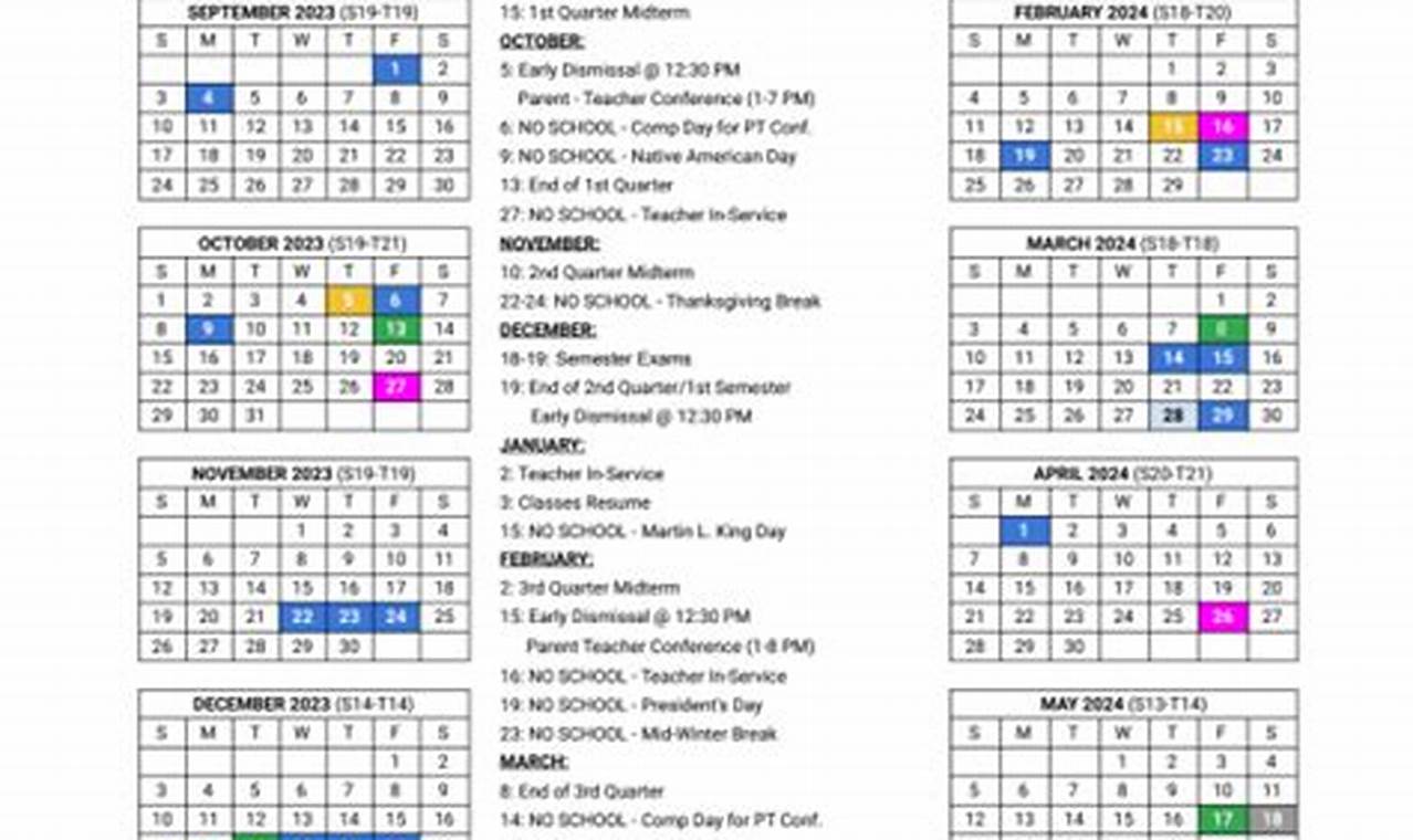 High Point Academy Calendar 24-25