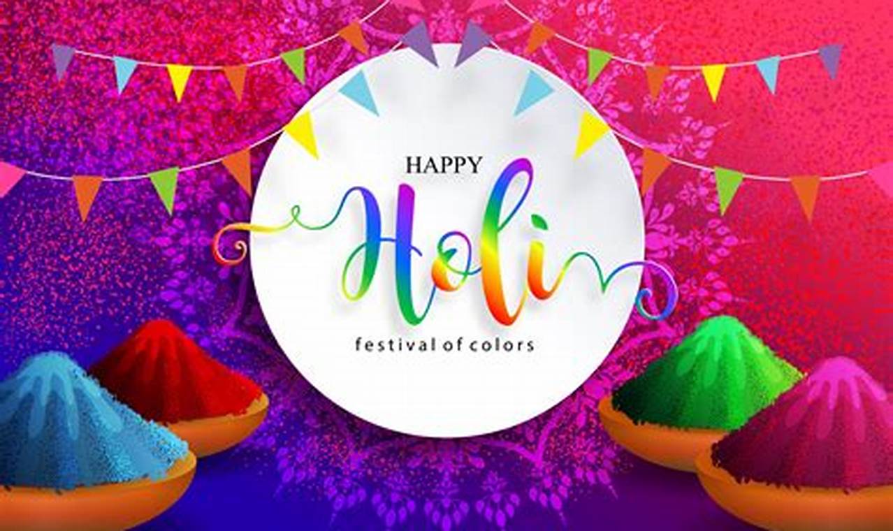Holi Festival 2024 Date