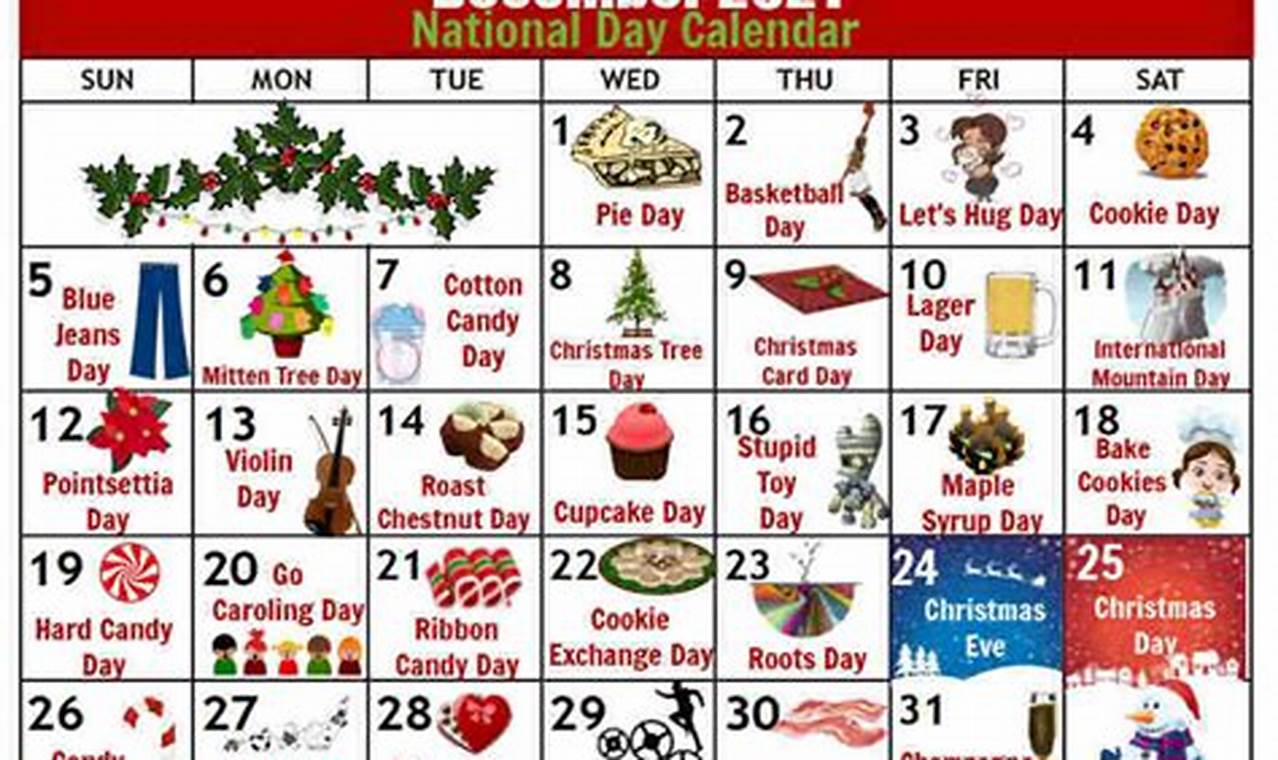 Holiday Calendar December