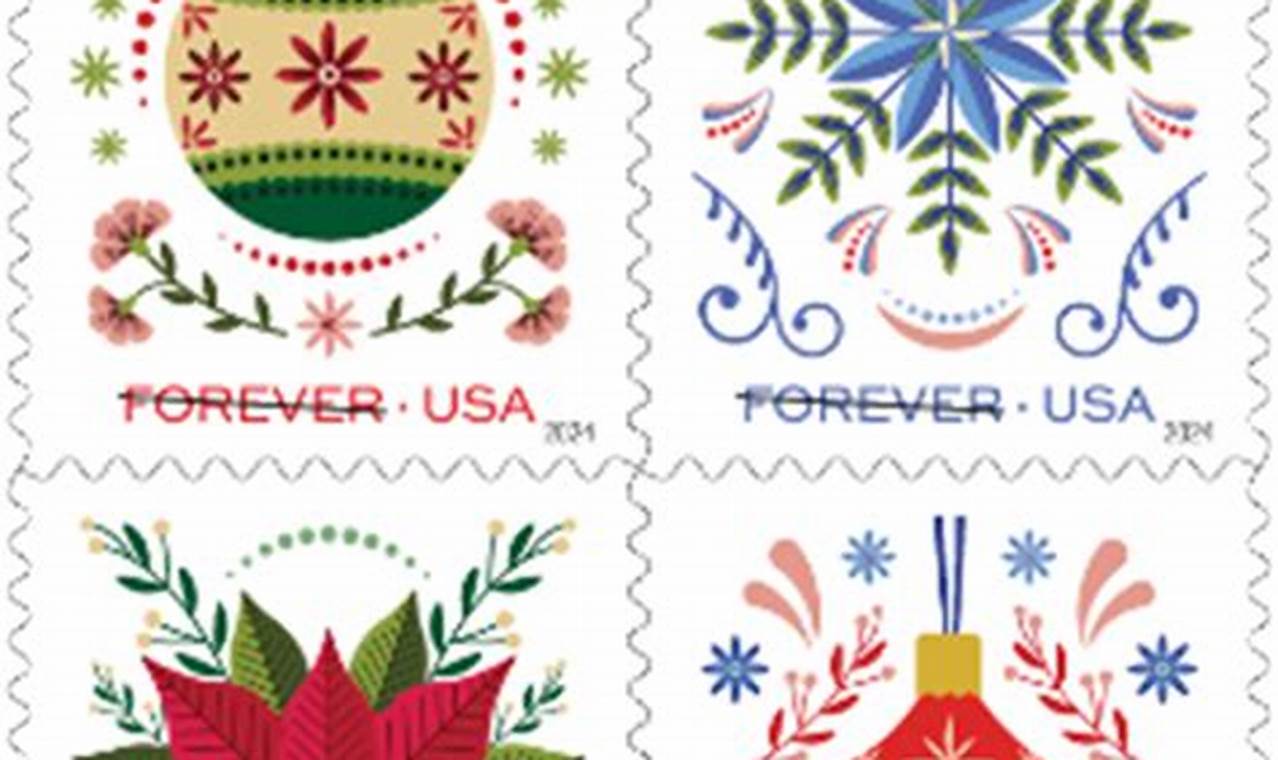 Holiday Postage Stamps 2024