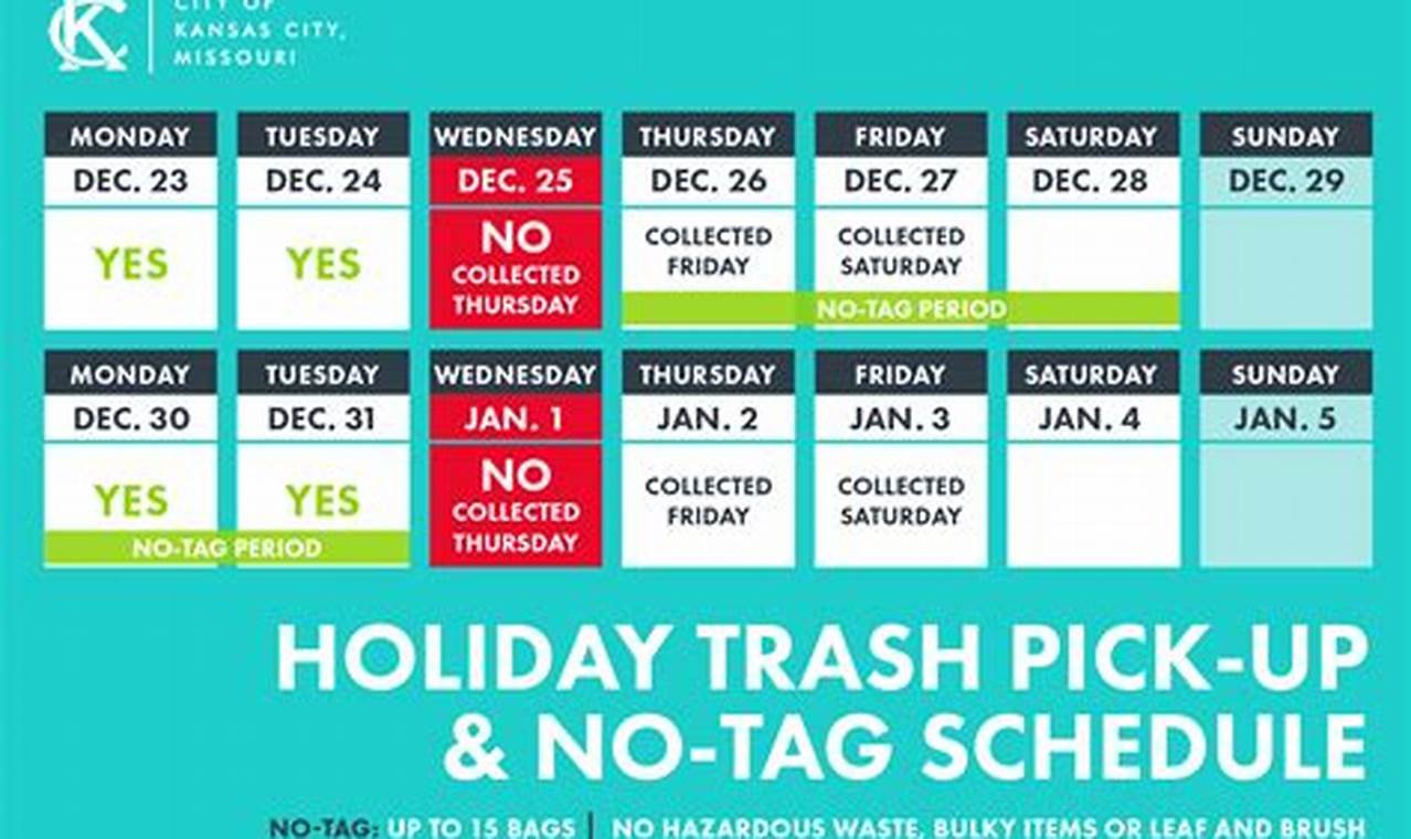 Holiday Trash Pick Up Schedule 2024