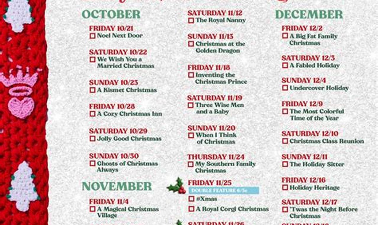 Holiday Tv Schedule 2024