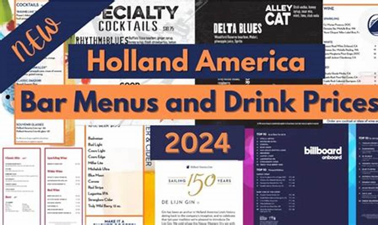 Holland America Drink Prices 2024