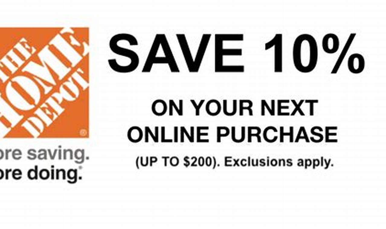 Home Depot Promo Codes December 2024