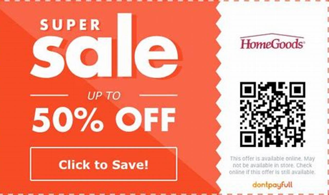 Home Goods Coupons 2024