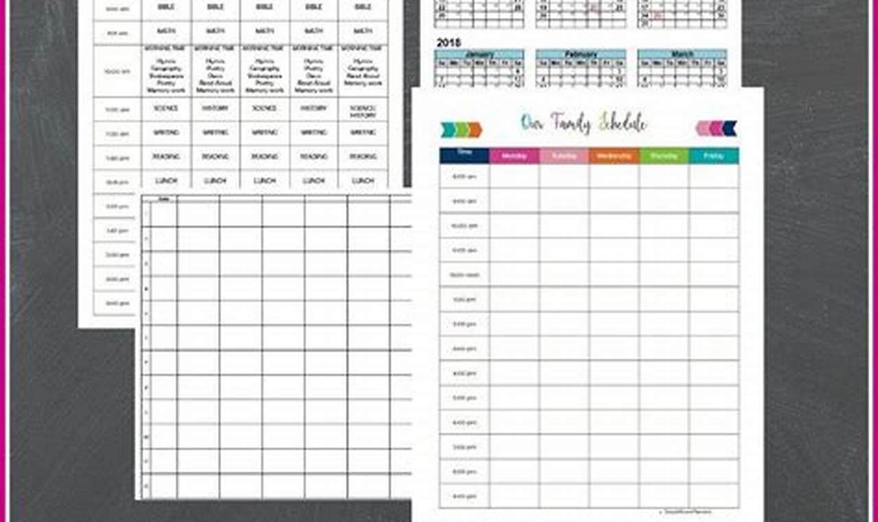 Homeschool Calendar Planner