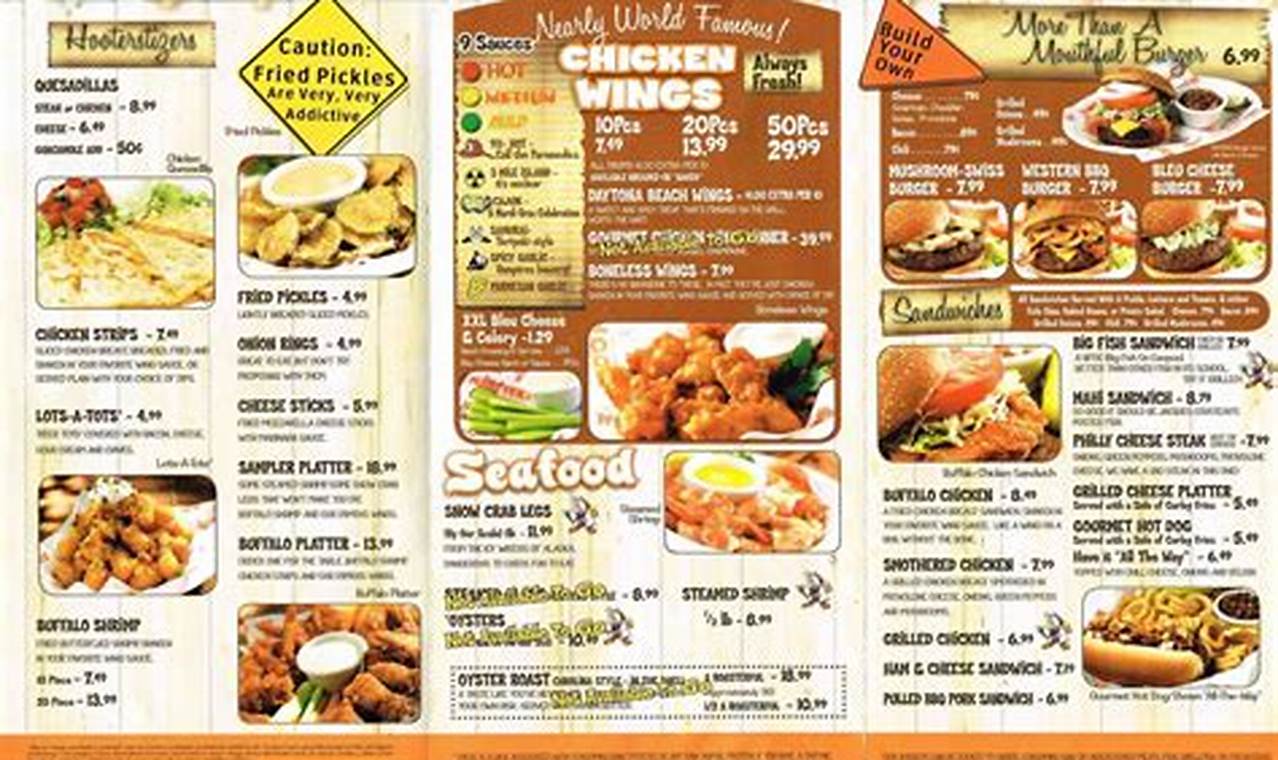 Hooters Menu With Prices 2024 Calendar