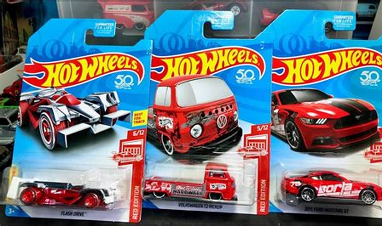 Hot Wheels Red Edition 2024