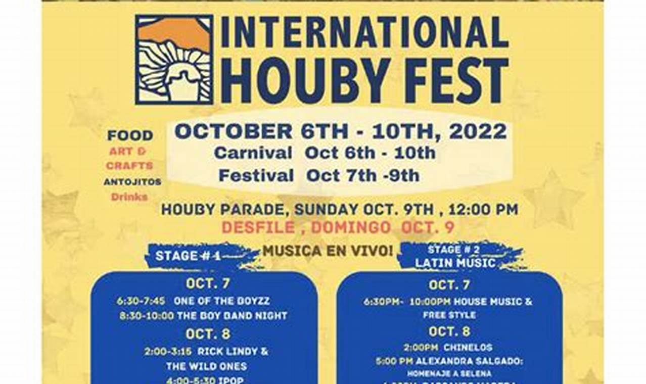 Houby Fest 2024 Schedule