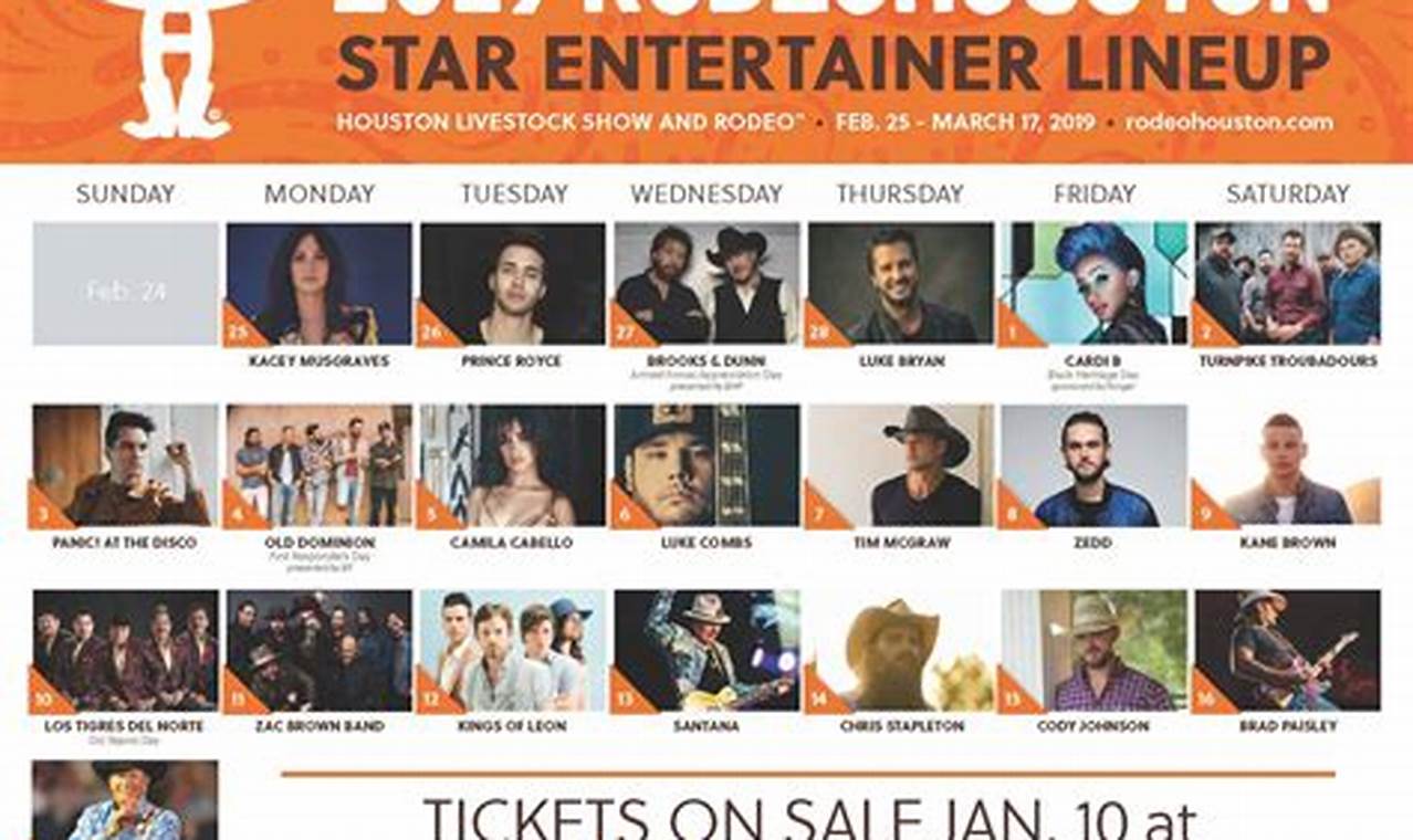 Houston Rodeo 2024 Concert Lineup Schedule