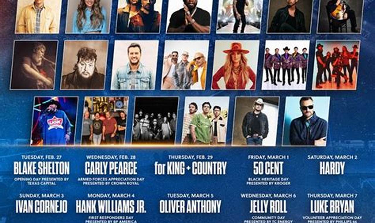 Houston Rodeo 2024 Concert Lineup Time