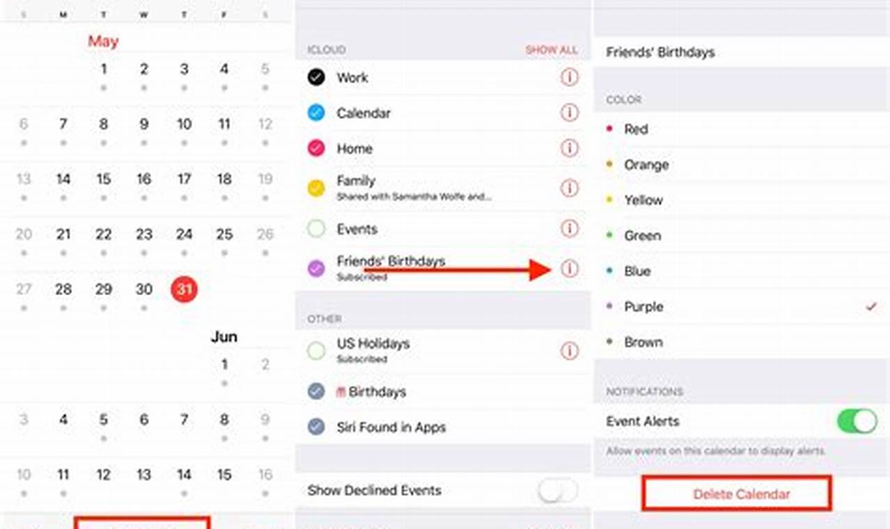 How Do I Remove A Calendar From My Iphone