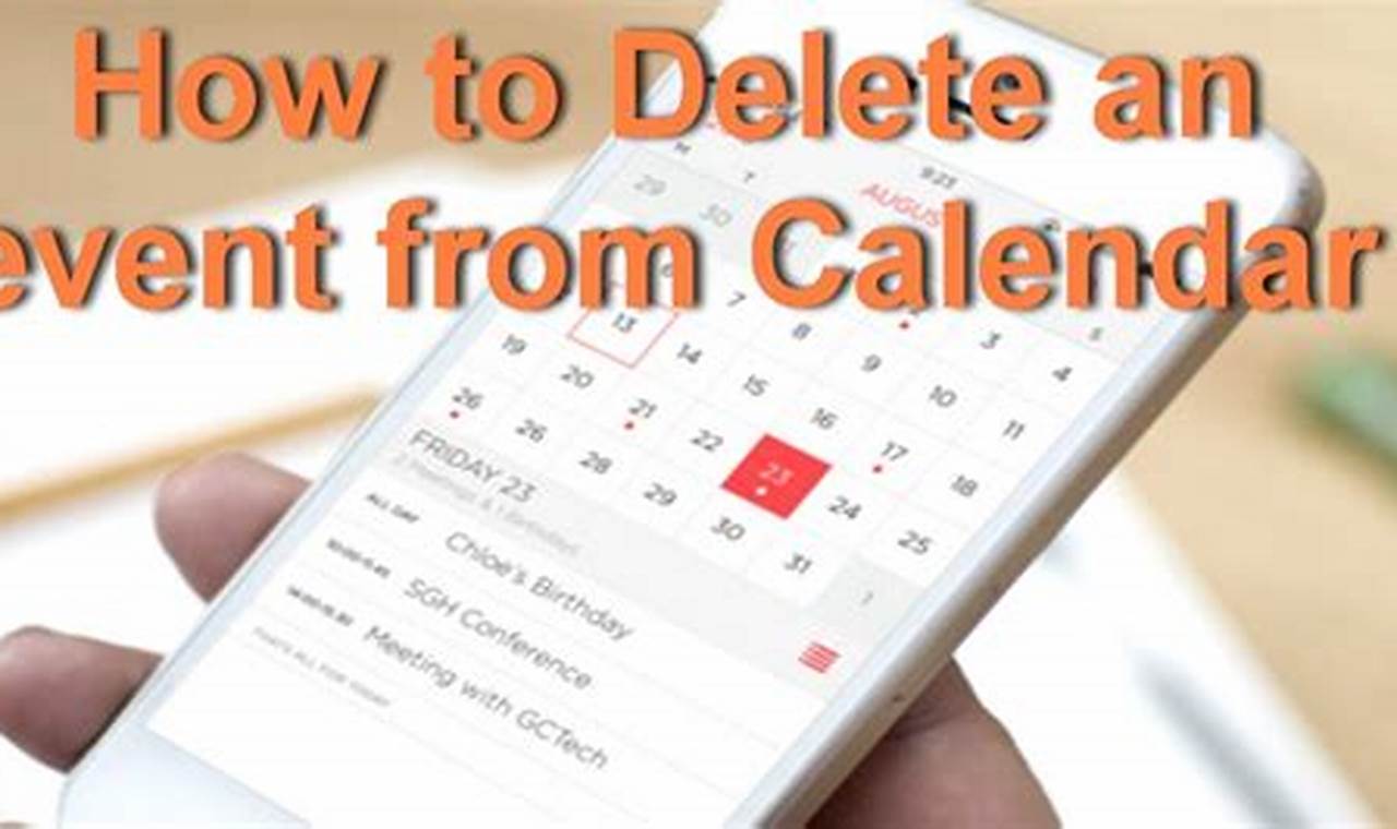 How Do You Delete Events From Calendar