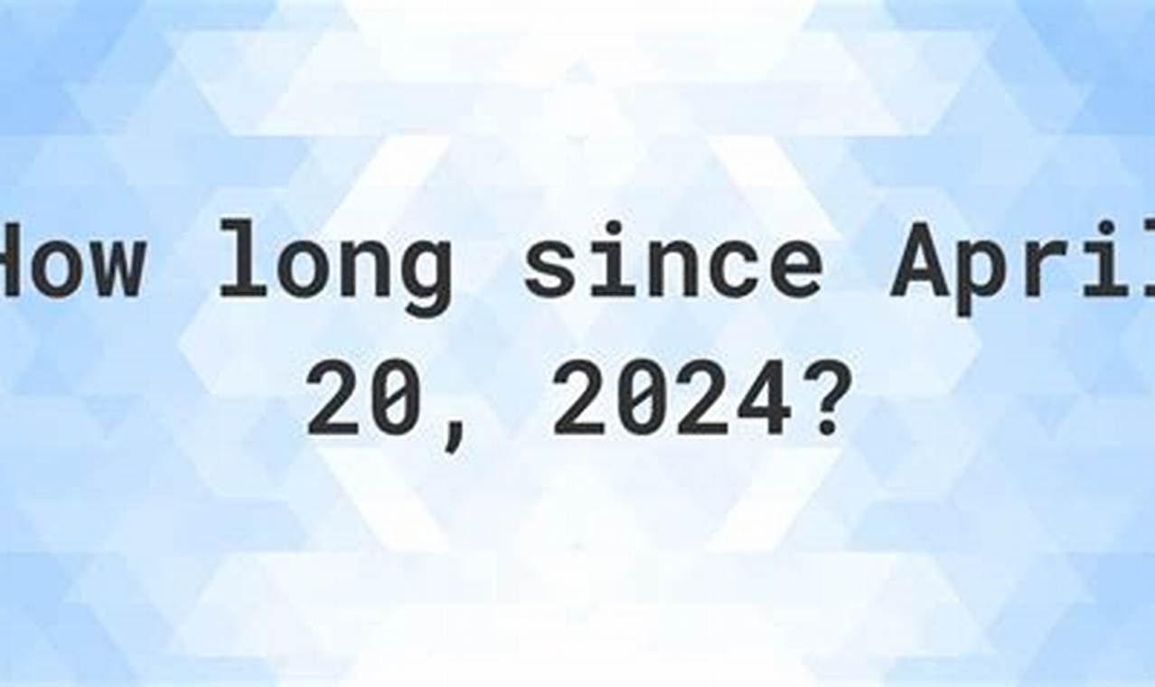 How Many Days Til April 20 2024