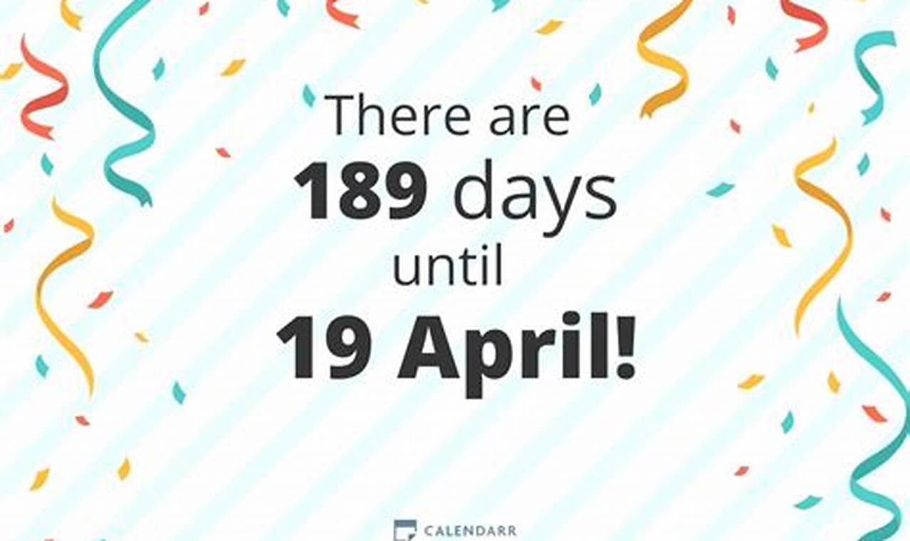 How Many Days Until 1st April 2024