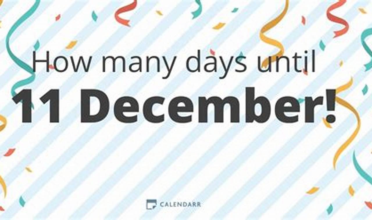 How Many Days Until December 11 2024