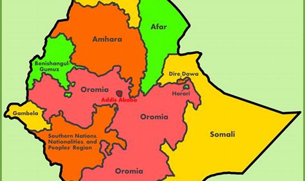 How Many Regions In Ethiopia In 2024