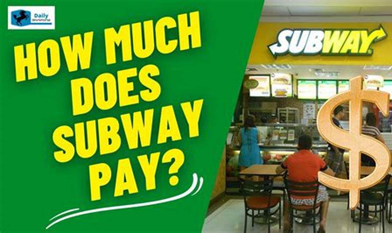 How Much Does Subway Pay 2024