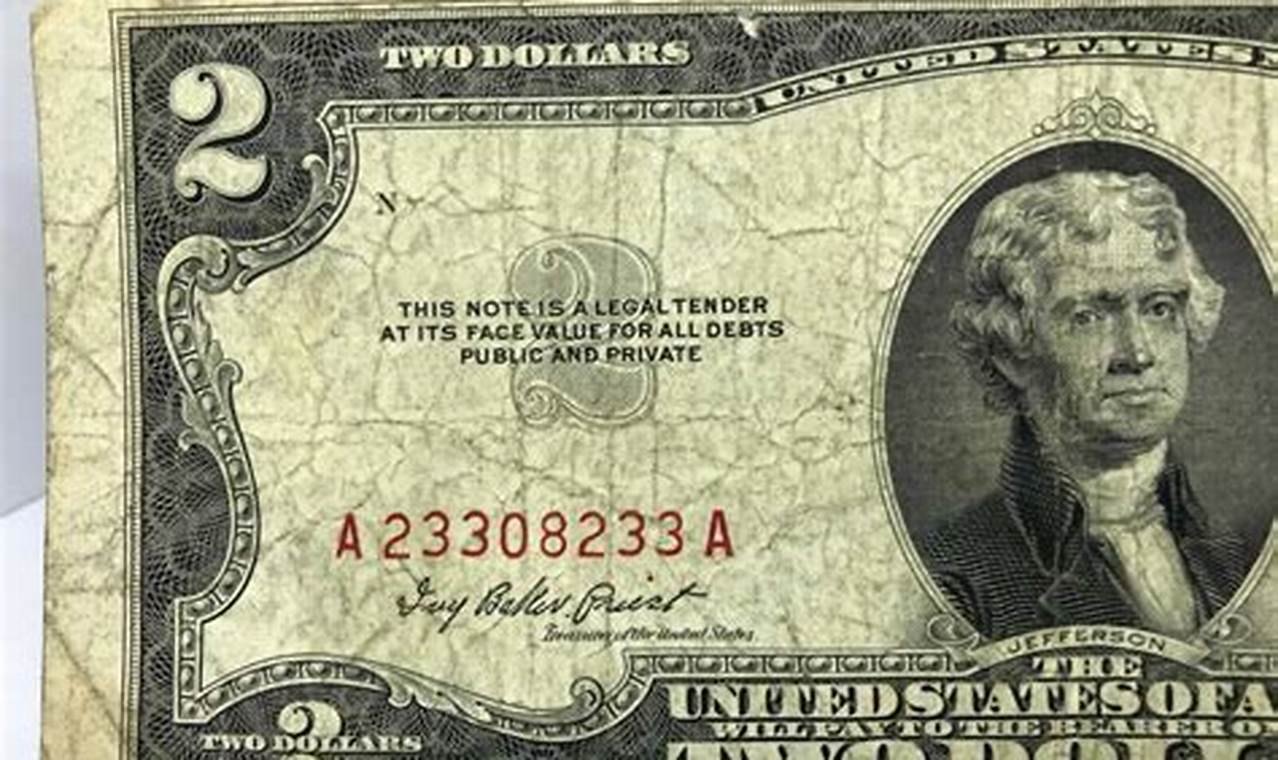 How Much Is A $2 Dollar Bill Worth In 2024