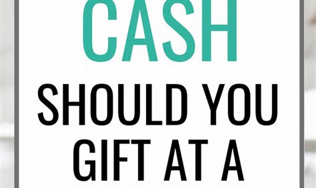 How Much To Give For A Wedding Gift Cash 2024