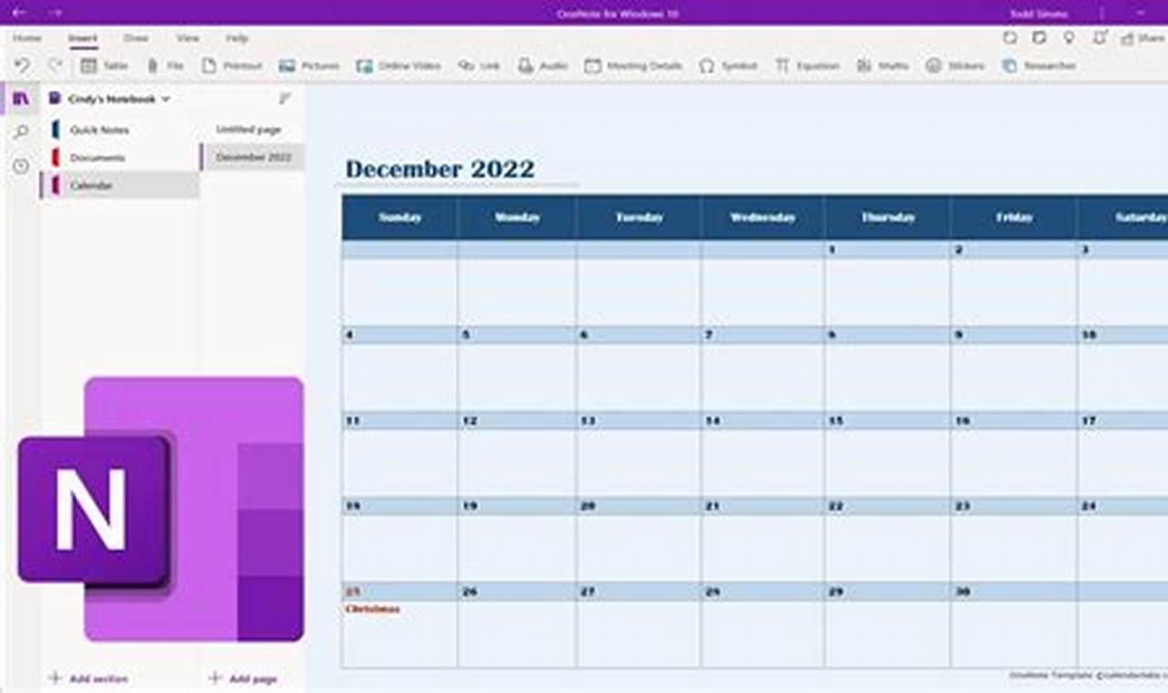 How To Add A Calendar To Onenote