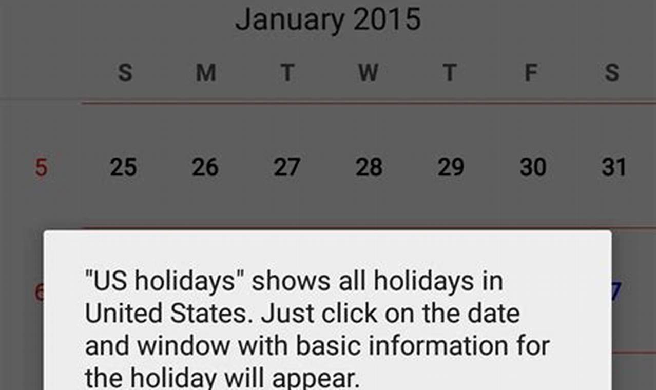 How To Add Holidays To Android Calendar