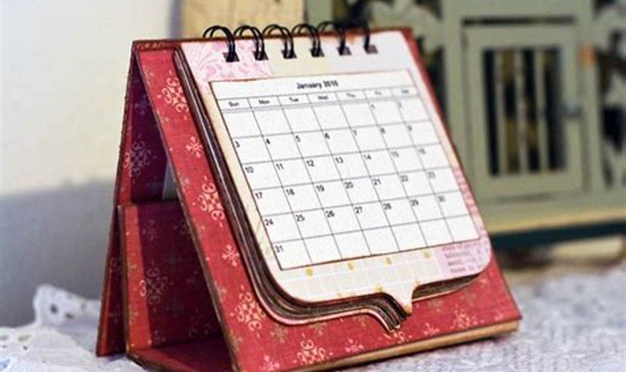 How To Bind A Calendar By Hand
