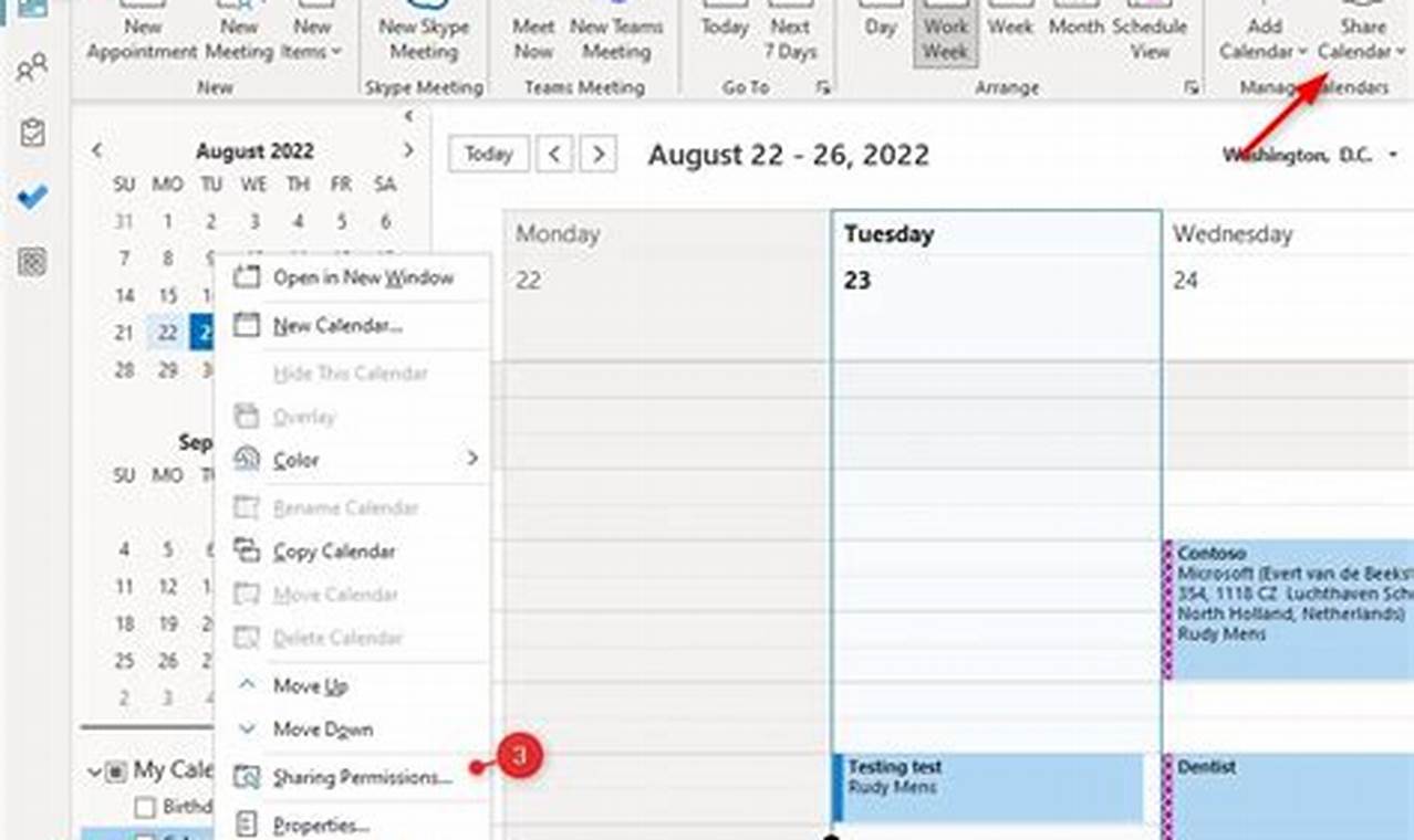 How To Change Permissions On Outlook Calendar