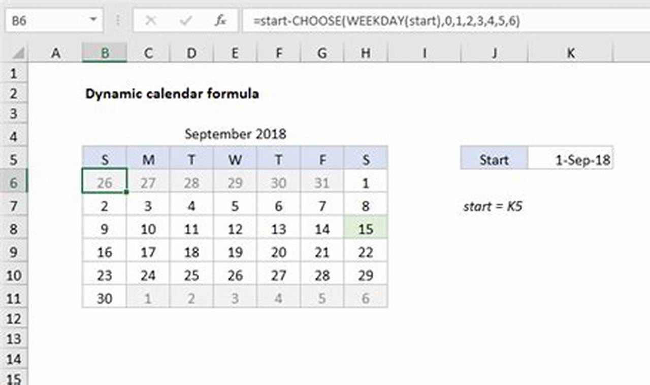 How To Create A 2024 Calendar In Excel Formula Calculator