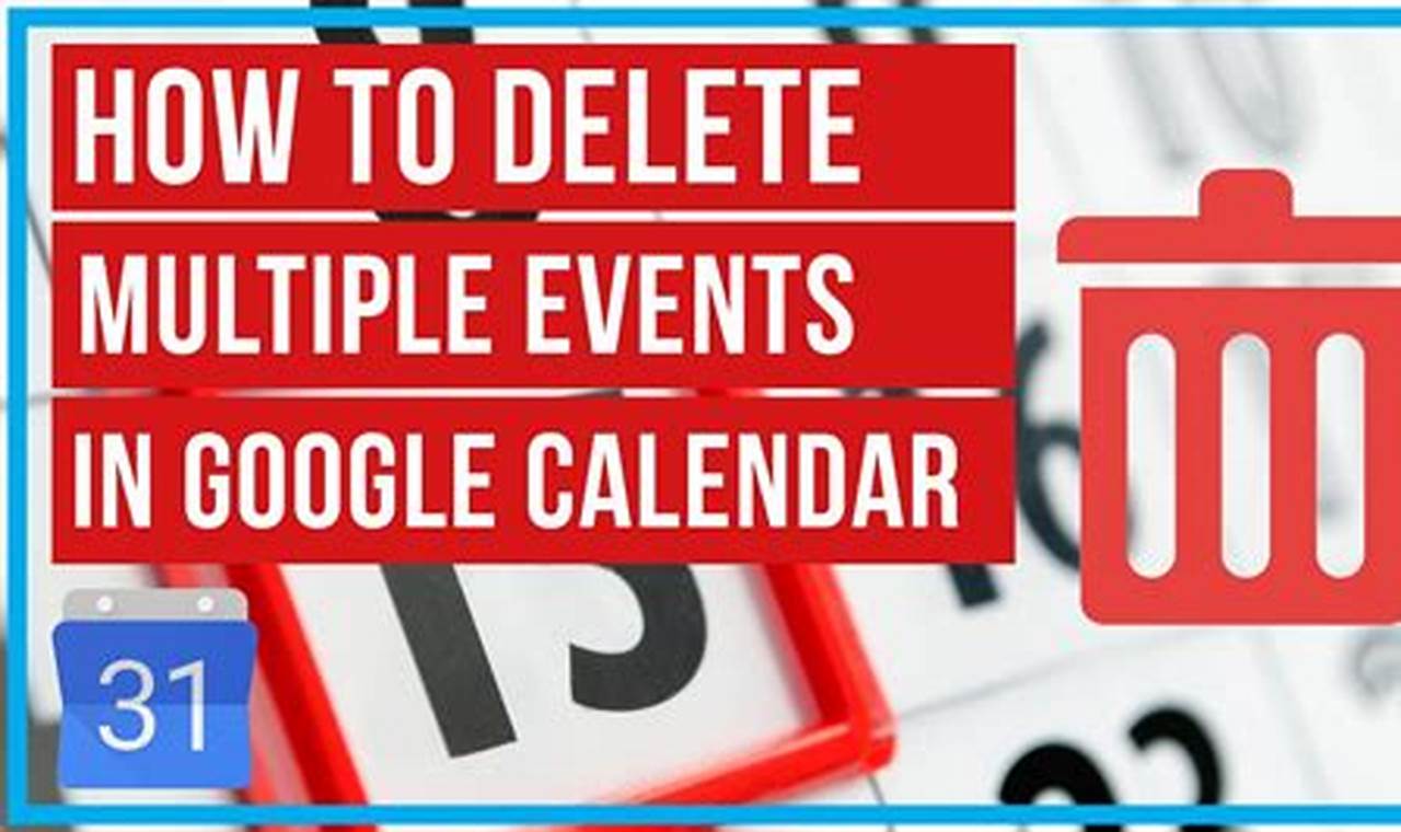 How To Delete Duplicate Events In Google Calendar