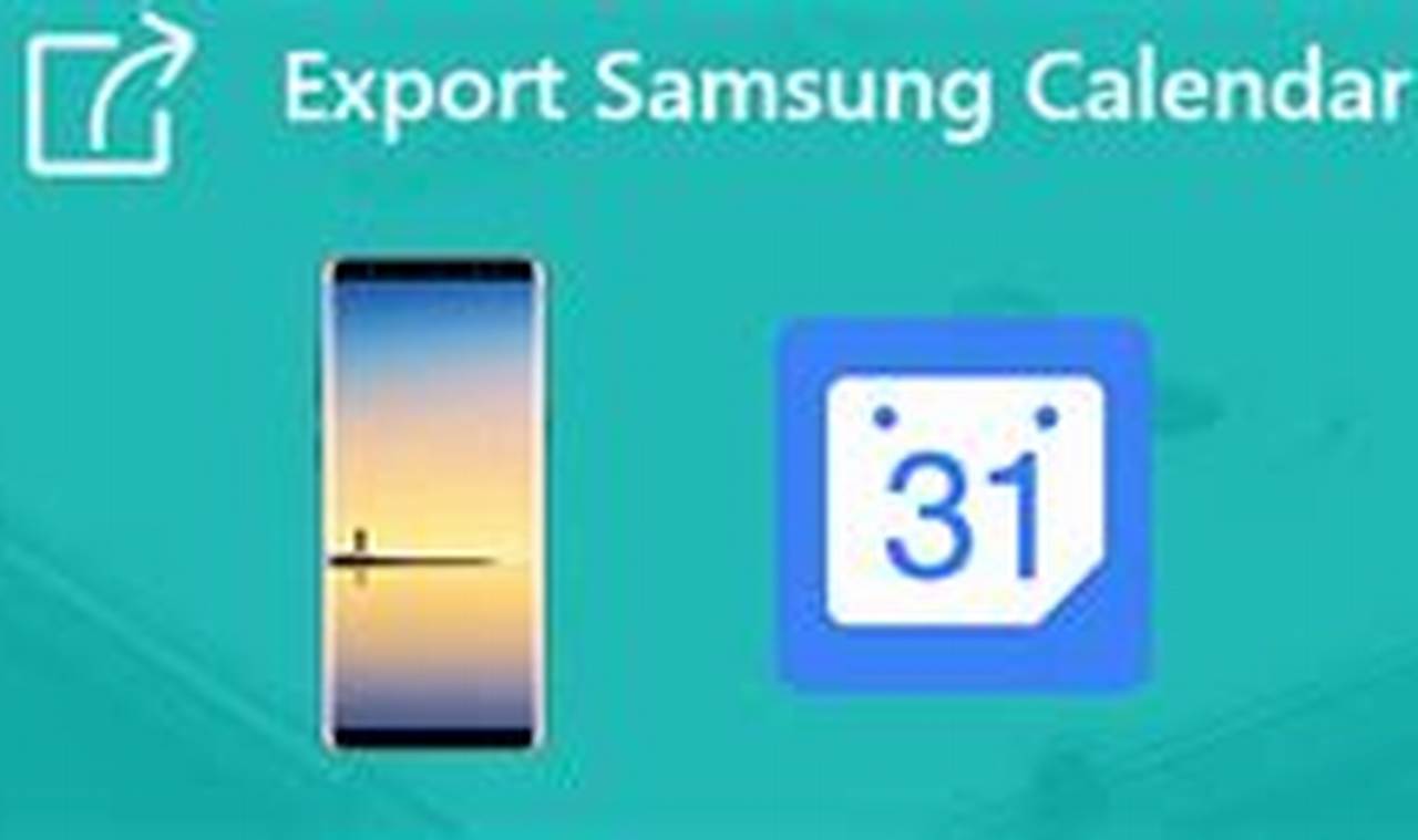 How To Export Samsung Calendar