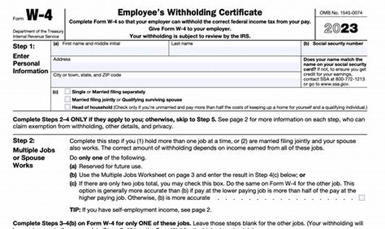 How To Fill Out A W4 Form 2024