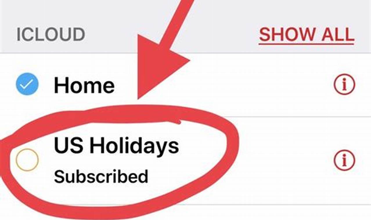 How To Get Holidays Off Iphone Calendar