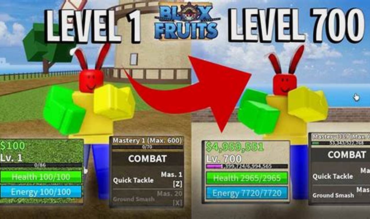 How To Get Level 700 Fast In Blox Fruits 2024