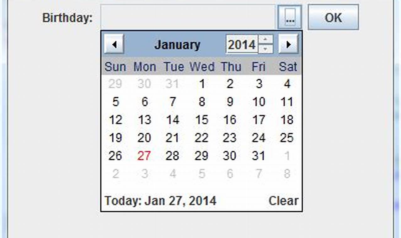 How To Make A Calendar In Java Netbeans