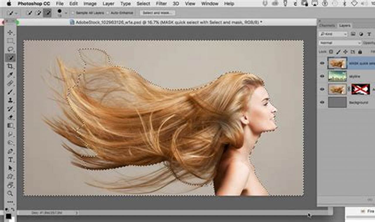 How To Mask Hair In Photoshop 2024