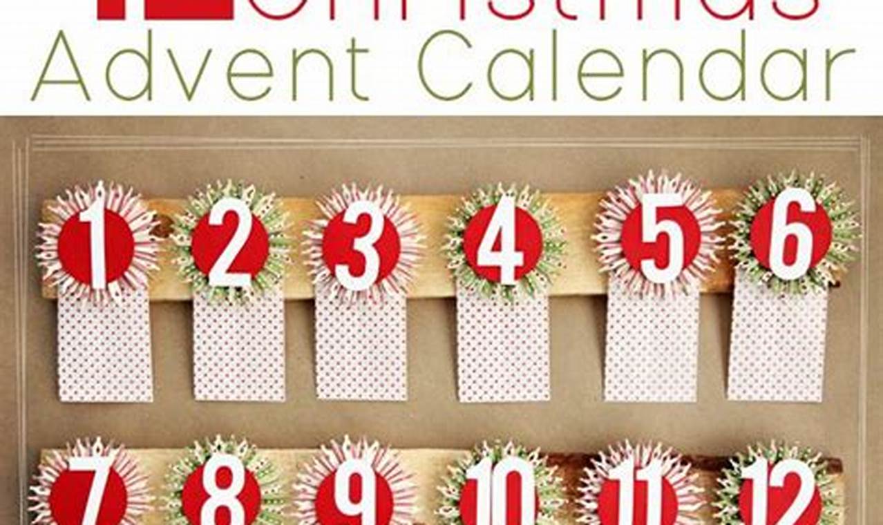 How To Open A 12 Day Advent Calendar