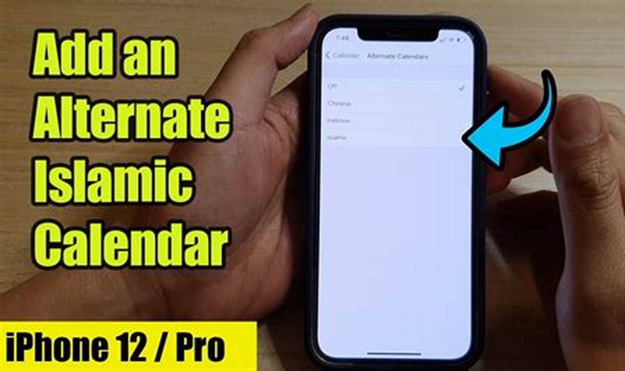How To Put Islamic Calendar On Iphone