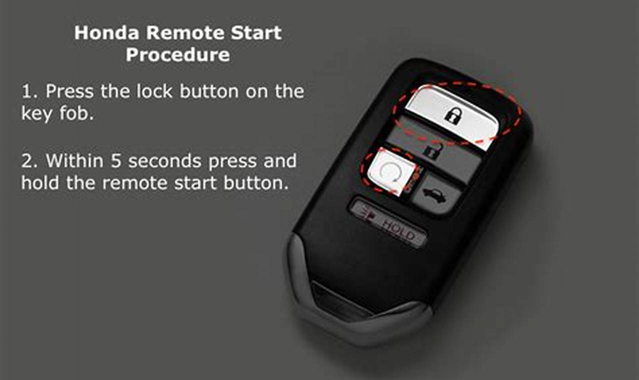 How To Remote Start 2024 Honda Accord