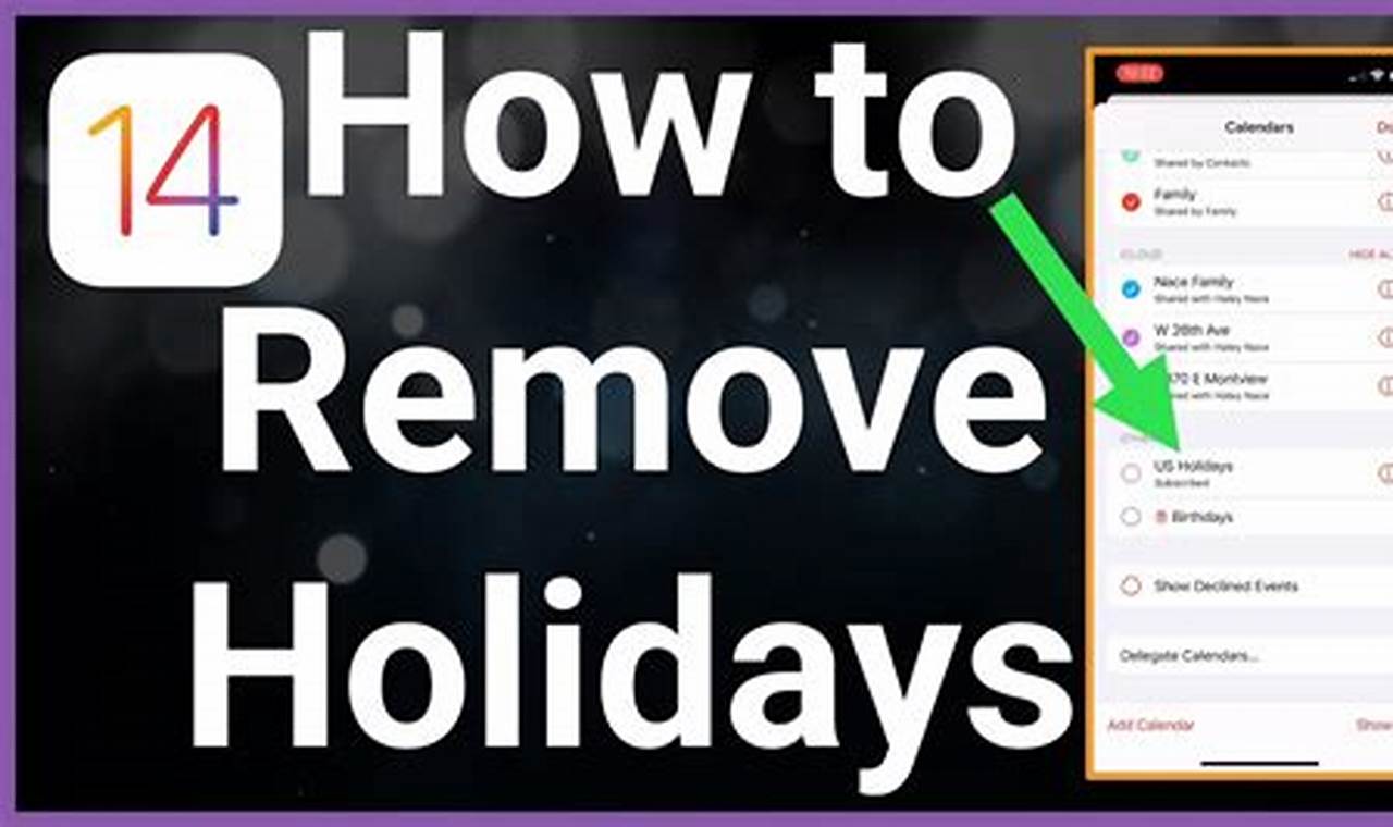 How To Remove From Iphone Calendar