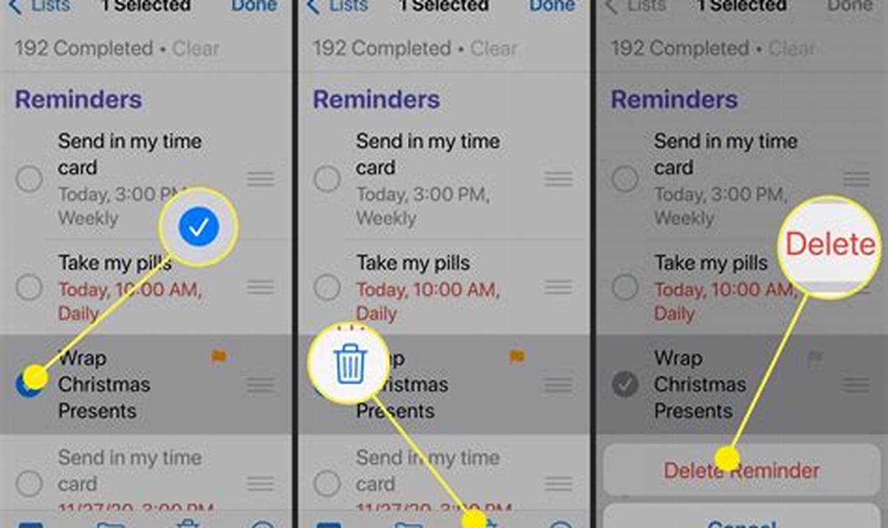 How To Remove Reminders From Calendar Iphone