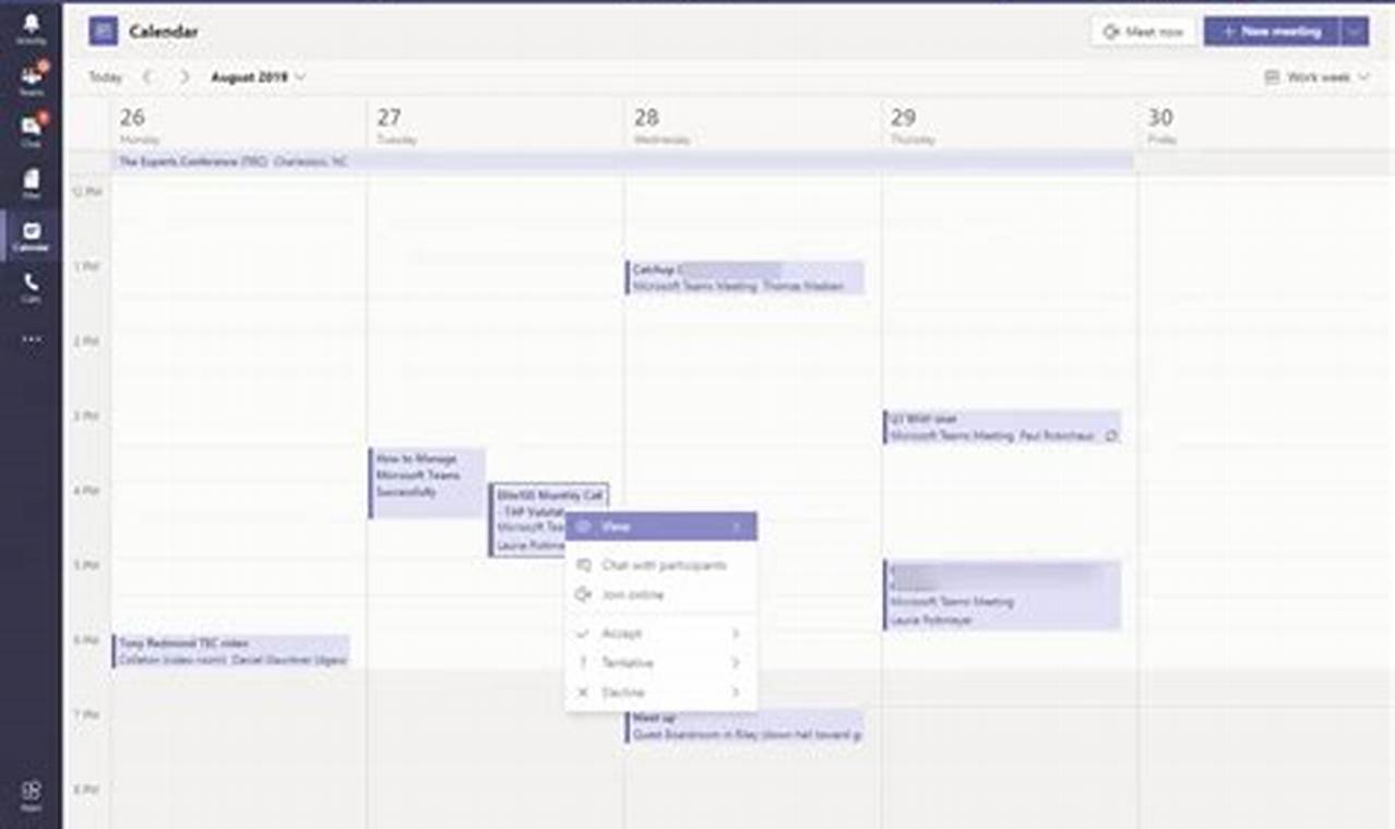 How To Show Calendar In Microsoft Teams