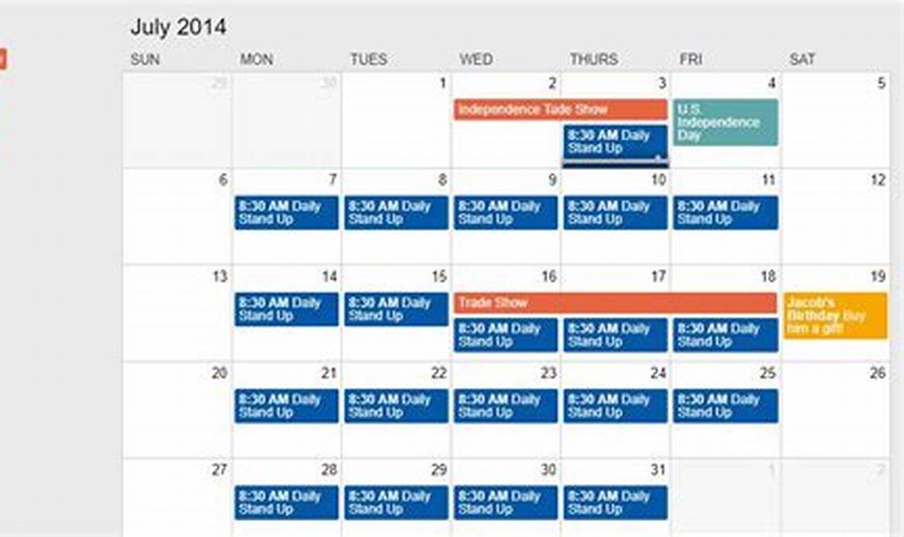 Html Code To Add Event To Calendar