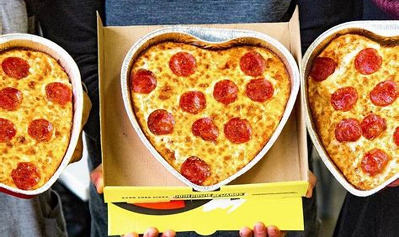 Hungry Howies Heart Shaped Pizza 2024
