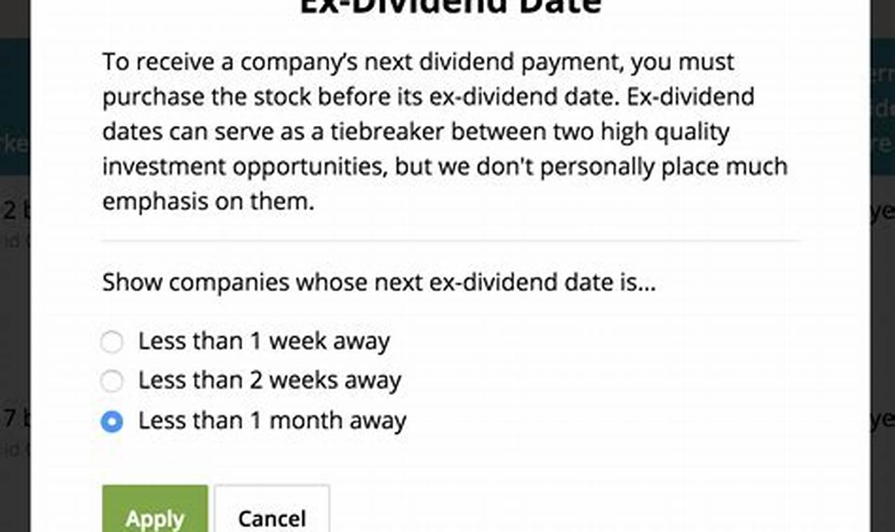 Iep Ex Dividend Date 2024