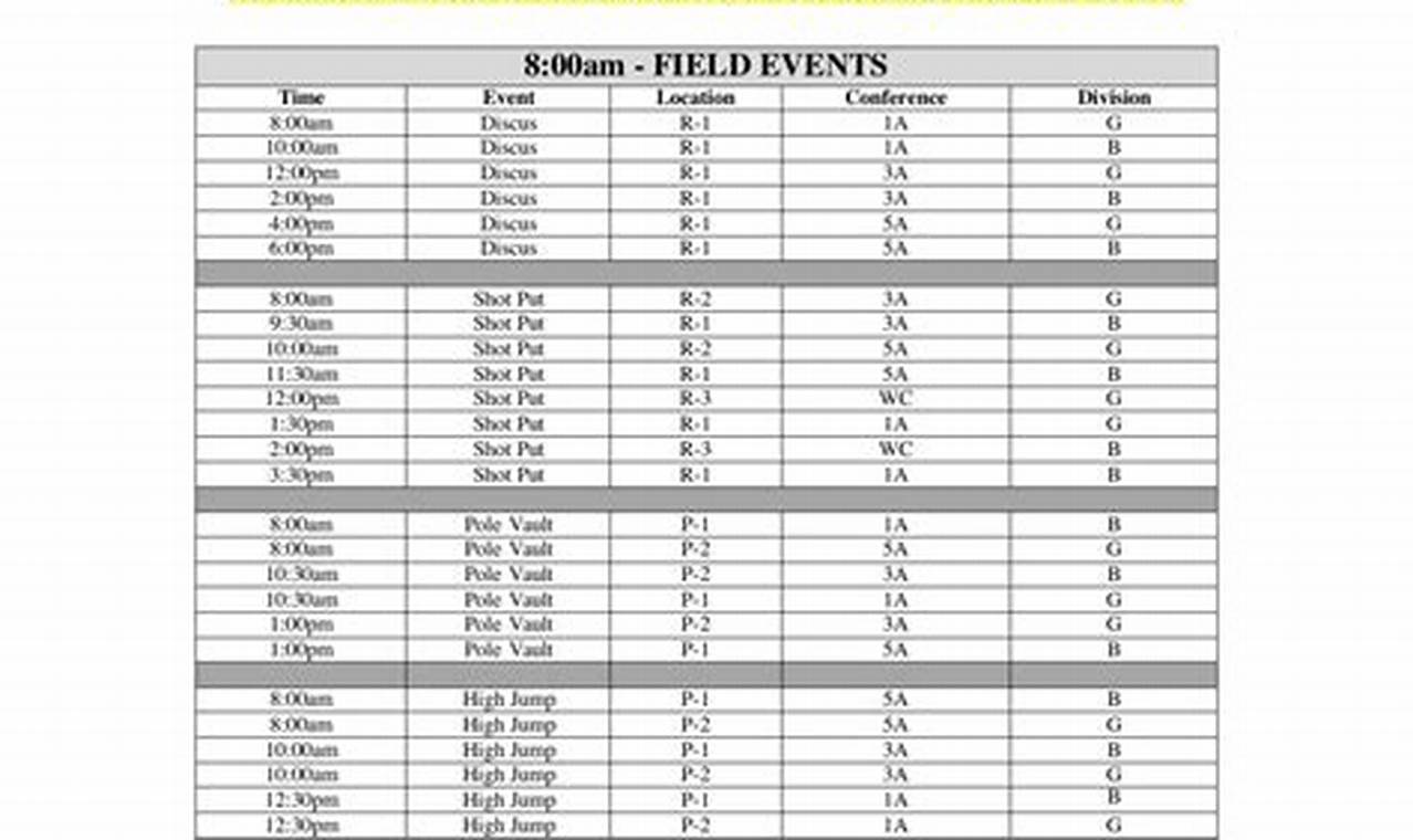 Ihsa State Track Meet 2024 Schedule