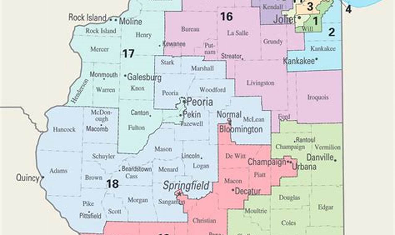 Illinois Congressional District Map 2024