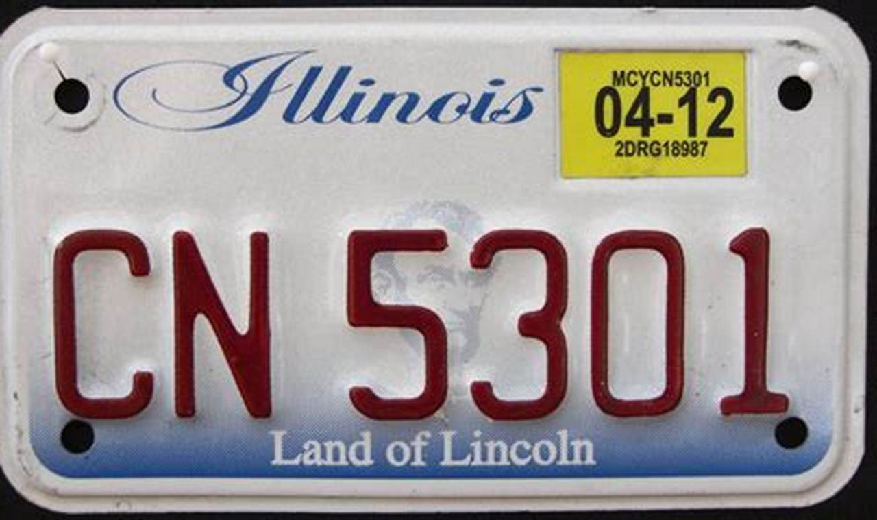 Illinois License Plate Sticker 2024