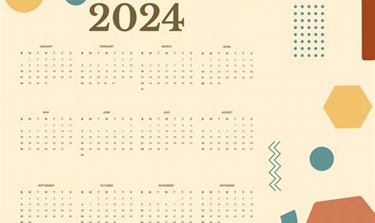 Illustrator Calendar Template 2024 Download
