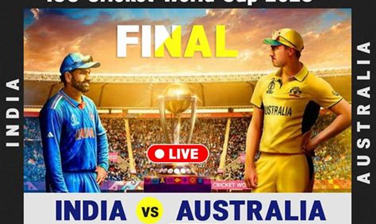 India Vs Australia 2024 World Cup Live Streaming In Usa